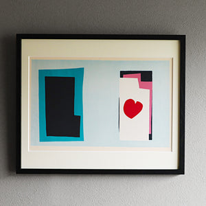 アンリ・マティス 版画集『ジャズ』「﻿﻿ハート」アートポスター（フレーム付き） / Henri Matisse “Jazz / Heart”絵画・名画［額入り］1
