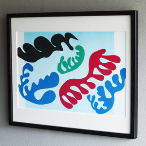 アンリ・マティス 版画集『ジャズ』「礁湖_3」 アートポスター（フレーム付き） / Henri Matisse “Jazz / The Lagoon” Art Frame3
