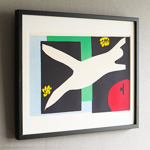 アンリ・マティス 版画集『ジャズ』「水槽を泳ぐ女性」アートポスター（フレーム付き）絵画・名画［額入り］02