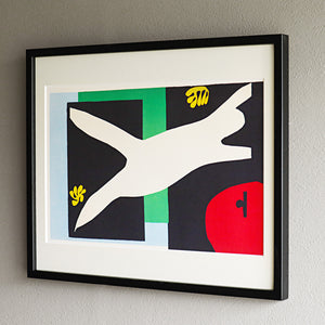 アンリ・マティス 版画集『ジャズ』「水槽を泳ぐ女性」アートポスター（フレーム付き）絵画・名画［額入り］03