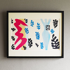 アンリ・マティス 版画集『ジャズ』「ナイフ投げ」アートポスター（フレーム付き）絵画・名画［額入り］01