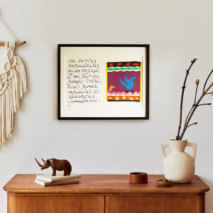 アンリ・マティス 版画集『ジャズ』「トボガン橇」アートポスター（フレーム付き）絵画・名画［額入り］00