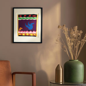 アンリ・マティス 版画集『ジャズ』「トボガン橇」アートポスター（フレーム付き）※縦位置 / Henri Matisse “Jazz /The Toboggan”絵画・名画［額入り］0