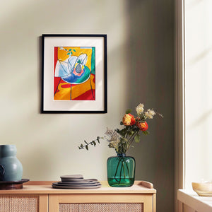 アンリ・マティス 「パイナップル」アートポスター（フレーム付き） 世界の名画・絵画［額入り］00