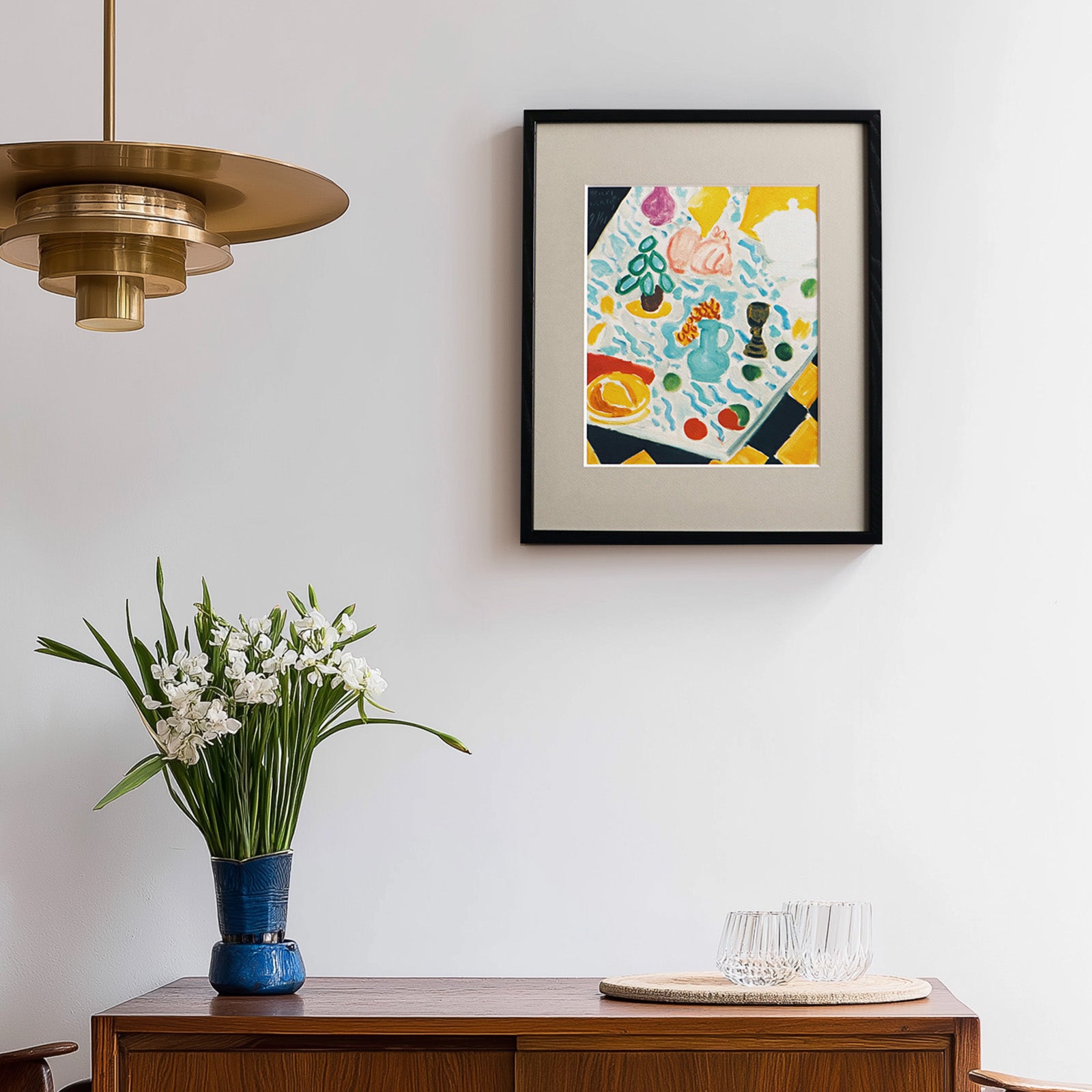 【値下げしました】Henri Matisse　アートポスター　フレーム付き　(ブラック)　j00020 Amazon.com: Henri Matisse Canvas Wall Art, Matisse Black Cat Open