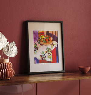 アンリ・マティス 「オレンジのある静物」アートポスター（フレーム付き） /  Henri Matisse “Nature morte avec de l'orange” 絵画・名画［額入り］0
