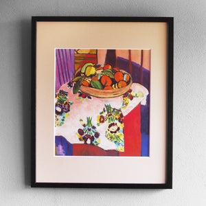 アンリ・マティス 「オレンジのある静物」アートポスター（フレーム付き） /  Henri Matisse “Nature morte avec de l'orange” 絵画・名画［額入り］1
