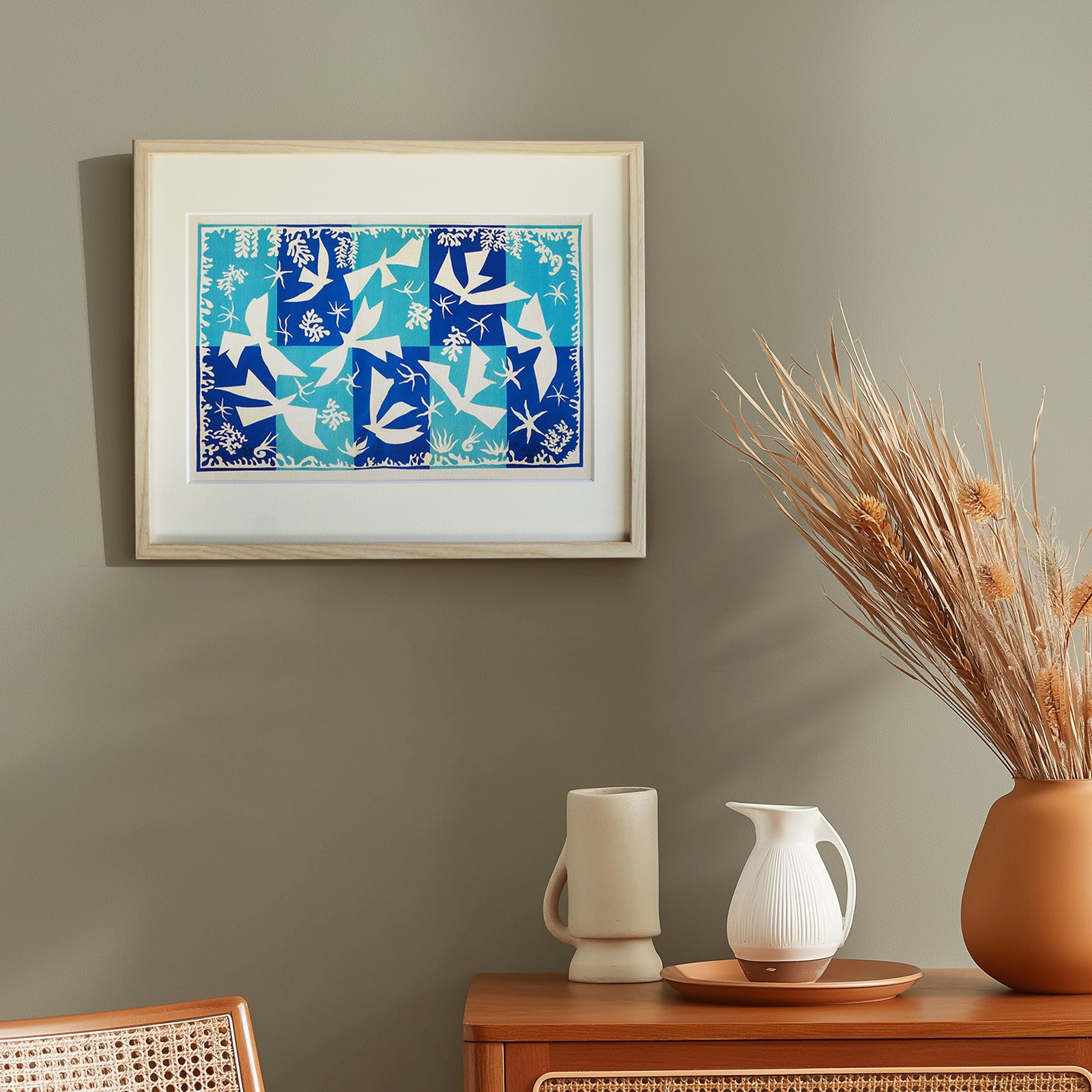 アンリ・マティス 「ポリネシア、空」アートポスター（フレーム付き） /  Henri Matisse “Polynesie, le ciel” 絵画・名画［額入り］0