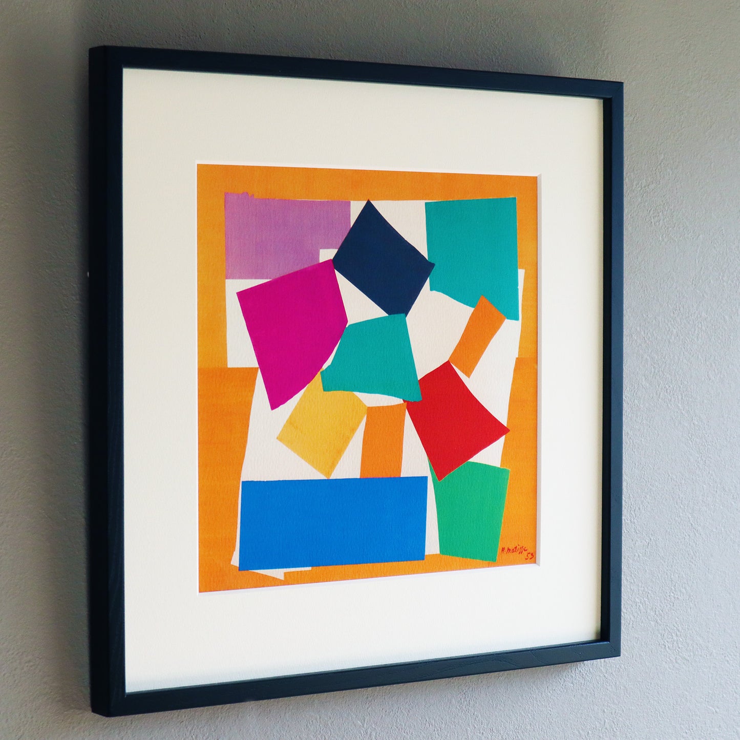 アンリ・マティス 「カタツムリ」アートポスター（フレーム付き） /  Henri Matisse “The Snail” 絵画・名画［額入り］2