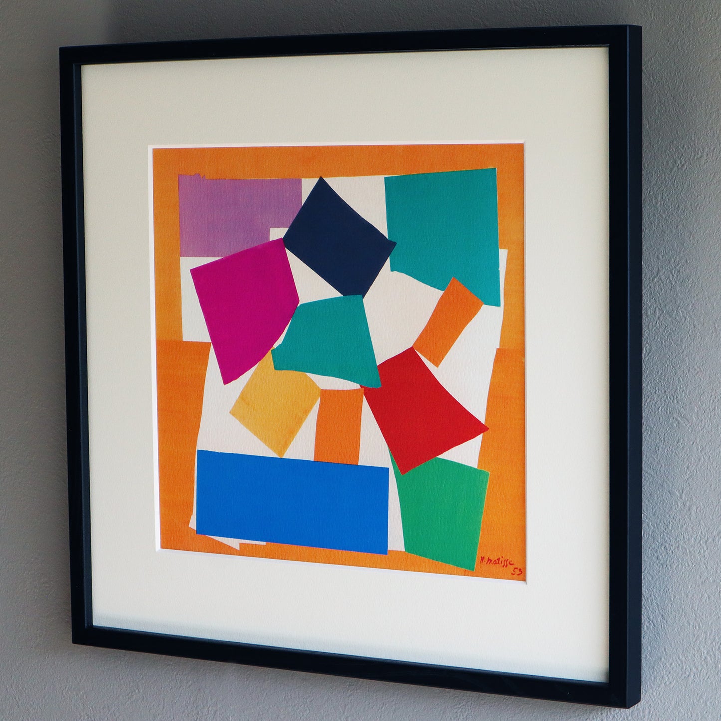 アンリ・マティス 「カタツムリ」アートポスター（フレーム付き） /  Henri Matisse “The Snail” 絵画・名画［額入り］2