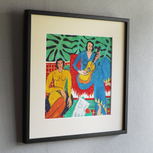 アンリ・マティス 「音楽」アートポスター（フレーム付き） / Henri Matisse “The Music” 絵画・名画［額入り］2