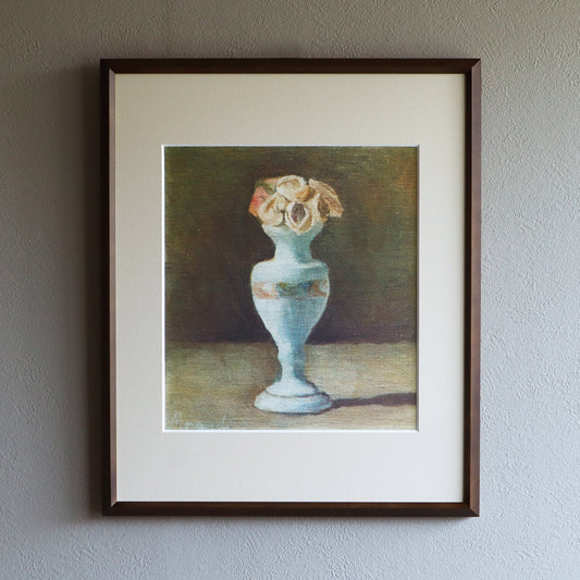 ジョルジョ・モランディ 「花 1947」アートポスター（フレーム付き） / Giorgio Morandi “Flower 1947” 絵画・名画［額入り］1