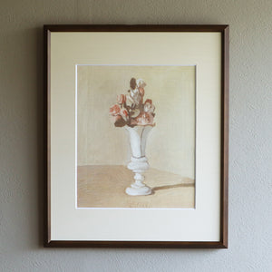 ジョルジョ・モランディ 「花 1950-2」アートポスター（フレーム付き） / Giorgio Morandi “Flower 1950-2” 絵画・名画［額入り］1