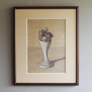 ジョルジョ・モランディ 「花 1953」アートポスター（フレーム付き） / Giorgio Morandi “Flower 1953” 絵画・名画［額入り］1