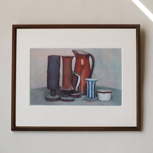 ジョルジョ・モランディ「静物 1946-2」アートポスター（フレーム付き） / Giorgio Morandi “Still Life 1946-2”絵画・名画［額入り］1