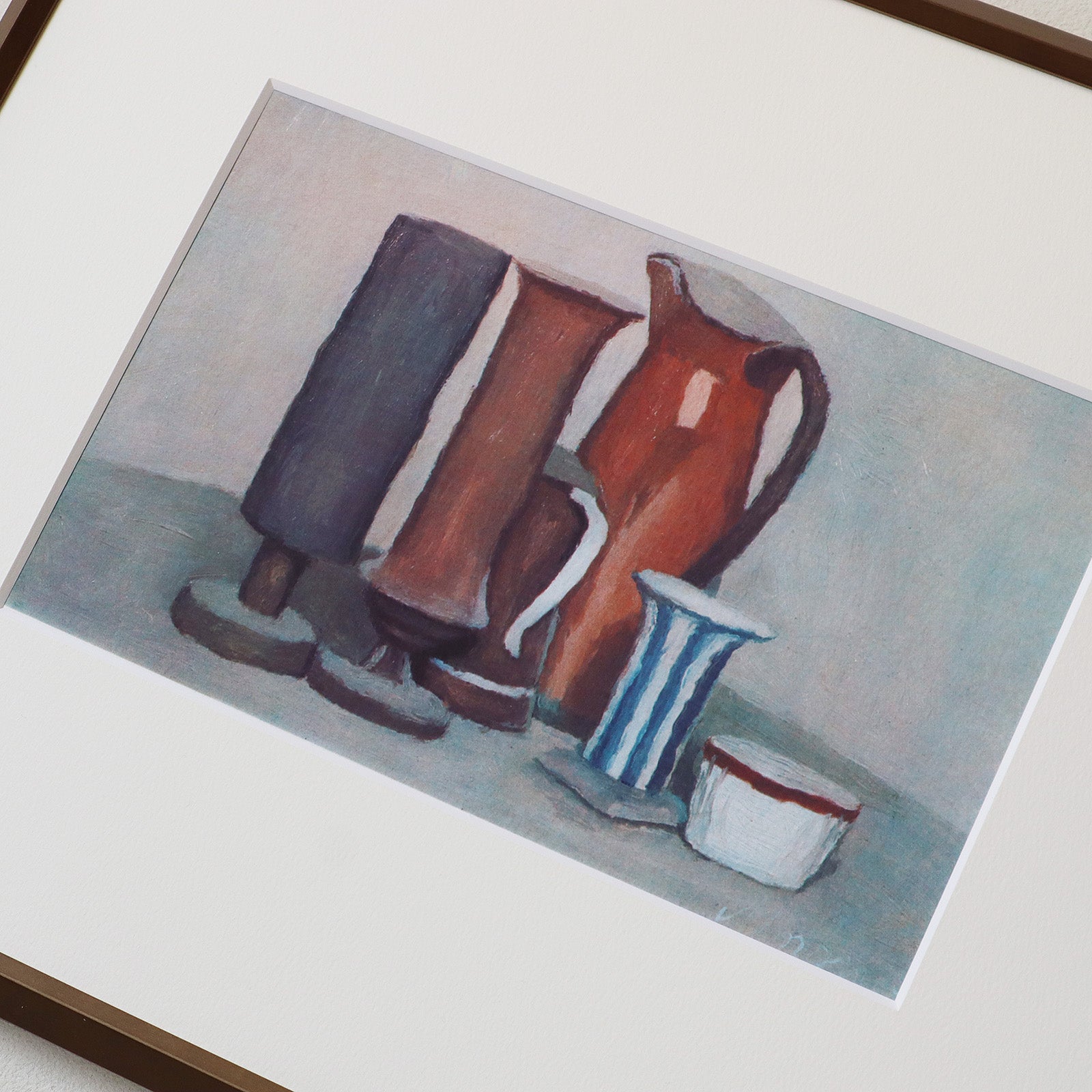 ジョルジョ・モランディ 「静物 1946」アートポスター（フレーム付き） / Giorgio Morandi “Still Life 194 –  HOMU