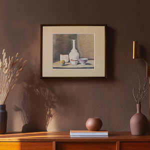 ジョルジョ・モランディ 「静物 1946-1」アートポスター（フレーム付き） / Giorgio Morandi “Still Life 1946-1”絵画・名画［額入り］00