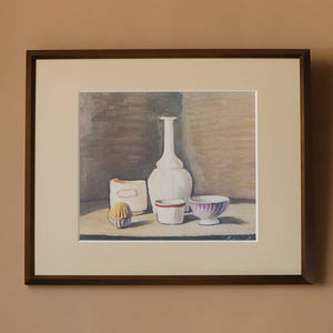 ジョルジョ・モランディ 「静物 1946-1」アートポスター（フレーム付き） / Giorgio Morandi “Still Life 1946-1”絵画・名画［額入り］1