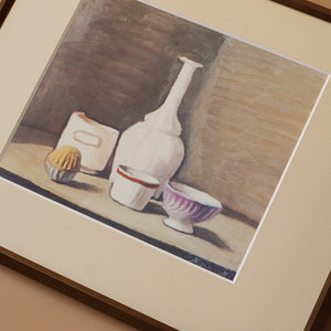 ジョルジョ・モランディ 「静物 1946-1」アートポスター（フレーム付き） / Giorgio Morandi “Still Life 1946-1”絵画・名画［額入り］2