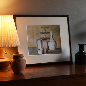 ジョルジョ・モランディ 「静物 1948」アートポスター（フレーム付き）絵画・名画［額入り］1