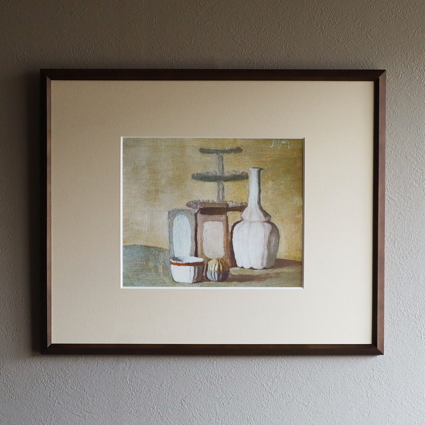 ジョルジョ・モランディ 「静物 1948」アートポスター（フレーム付き） / Giorgio Morandi “Still Life 1948” Art Frame