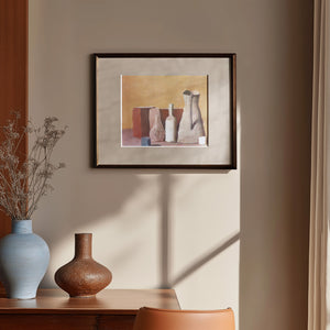ジョルジョ・モランディ 「静物 1958」アートポスター（フレーム付き） / Giorgio Morandi “Still Life 1958” 絵画・名画［額入り］0