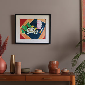 アンリ・マティス 「牡蠣のある静物」アートポスター（フレーム付き） /  Henri Matisse “Still Life with Oysters” 絵画・名画［額入り］0