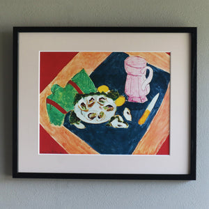 アンリ・マティス 「牡蠣のある静物」アートポスター（フレーム付き） /  Henri Matisse “Still Life with Oysters” 絵画・名画［額入り］1