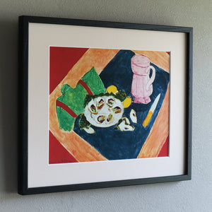 アンリ・マティス 「牡蠣のある静物」アートポスター（フレーム付き） /  Henri Matisse “Still Life with Oysters” 絵画・名画［額入り］2