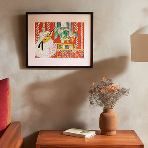 アンリ・マティス 「リュート」アートポスター（フレーム付き） /  Henri Matisse “The lute” 絵画・名画［額入り］0