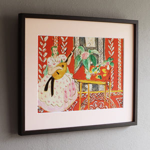 アンリ・マティス 「リュート」アートポスター（フレーム付き） /  Henri Matisse “The lute” 絵画・名画［額入り］2