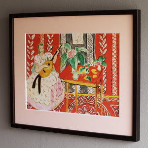 アンリ・マティス 「リュート」アートポスター（フレーム付き） /  Henri Matisse “The lute” 絵画・名画［額入り］3