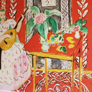 アンリ・マティス 「リュート」アートポスター（フレーム付き） /  Henri Matisse “The lute” 絵画・名画［額入り］5