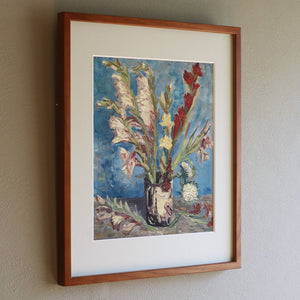 フィンセント・ファン・ゴッホ 「グラジオラスのある花瓶」アートポスター（フレーム付き）2