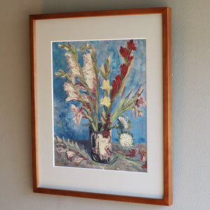 フィンセント・ファン・ゴッホ 「グラジオラスのある花瓶」アートポスター（フレーム付き）3