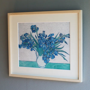 フィンセント・ファン・ゴッホ 「ヴァイオレットのアイリスの花瓶」アートポスター（フレーム付き）3