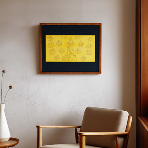 アンリ・マティス 「花飾りの聖母子」アートポスター（フレーム付き） /  Henri Matisse “Vierge et l’enfant au décor fleuri (1949)” 絵画・名画［額入り］0