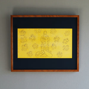 アンリ・マティス 「花飾りの聖母子」アートポスター（フレーム付き） /  Henri Matisse “Vierge et l’enfant au décor fleuri (1949)” 絵画・名画［額入り］1