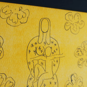 アンリ・マティス 「花飾りの聖母子」アートポスター（フレーム付き） /  Henri Matisse “Vierge et l’enfant au décor fleuri (1949)” 絵画・名画［額入り］4