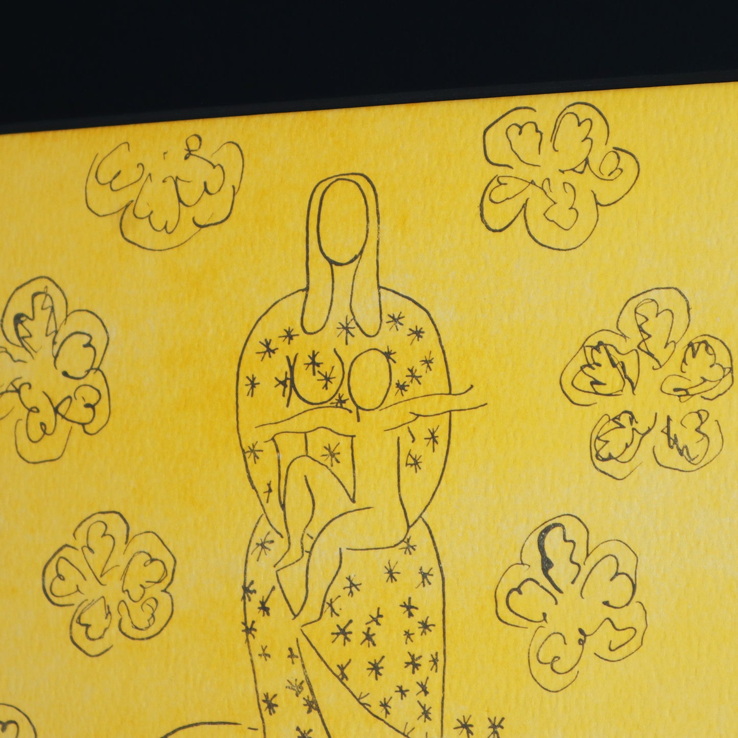 アンリ・マティス 「花飾りの聖母子」アートポスター（フレーム付き） /  Henri Matisse “Vierge et l’enfant au décor fleuri (1949)” 絵画・名画［額入り］6