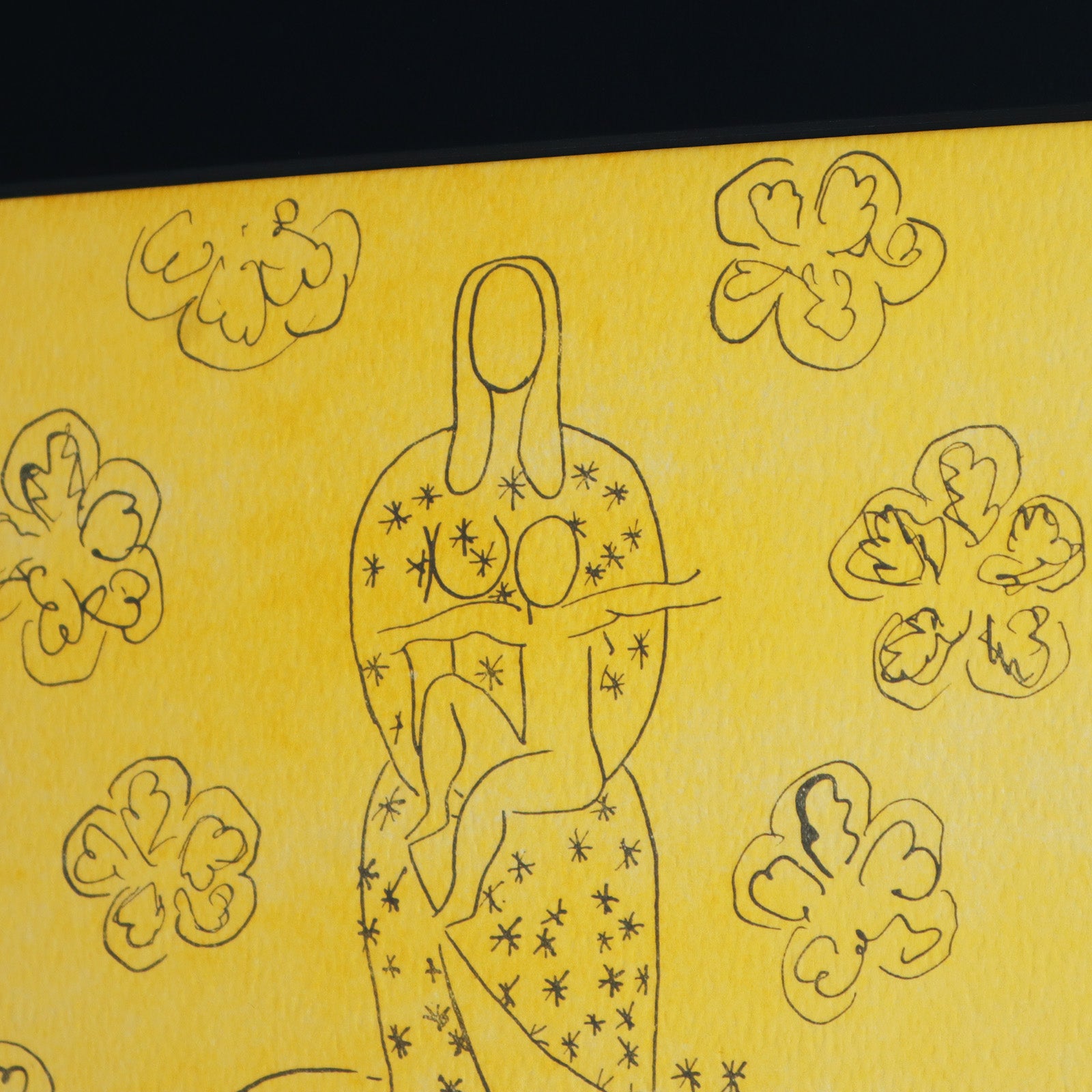 アンリ・マティス 「花飾りの聖母子」アートポスター（フレーム付き） /  Henri Matisse “Vierge et l’enfant au décor fleuri (1949)” 絵画・名画［額入り］6