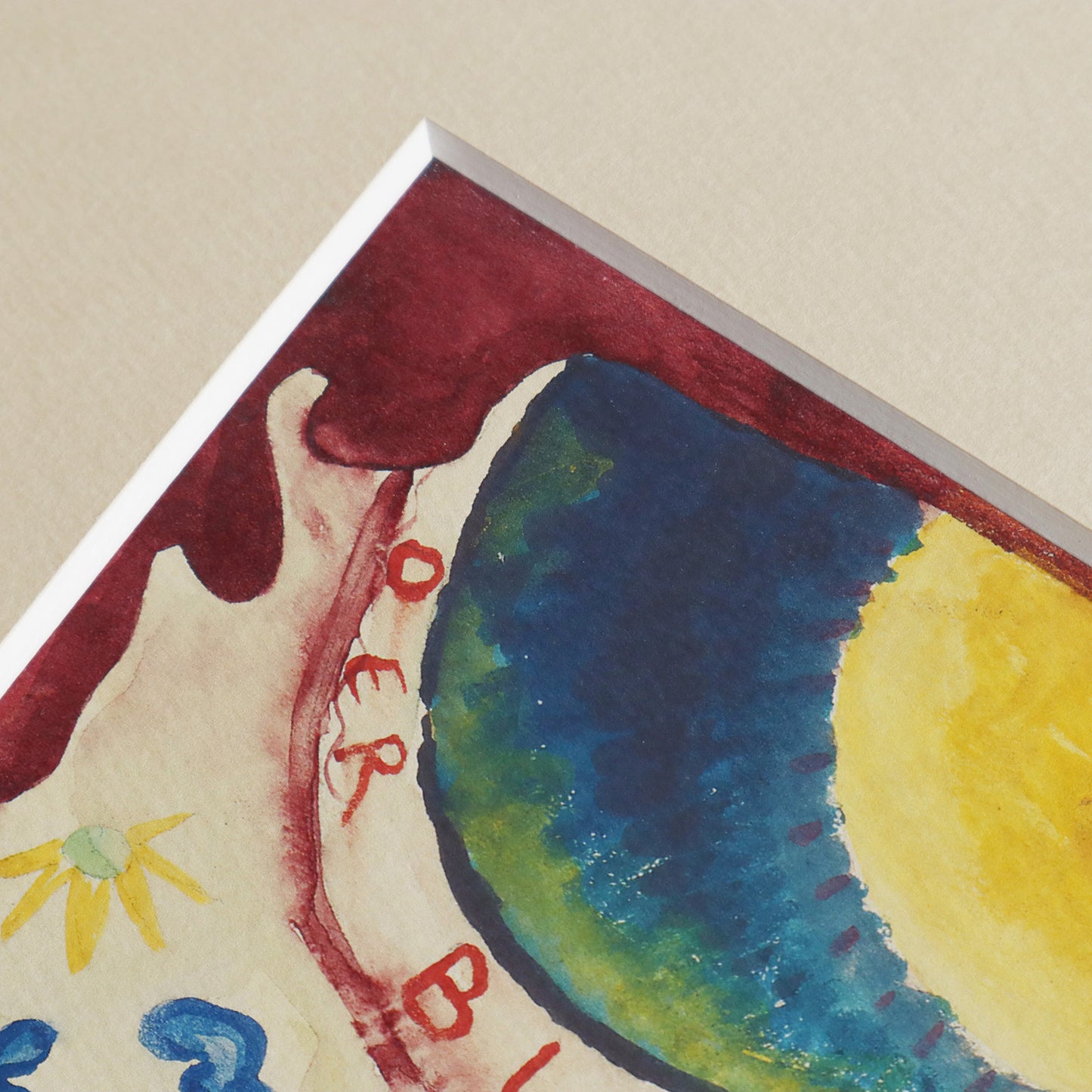 ワシリー・カンディンスキー「「青騎士」年鑑表紙のためのデザイン」アートポスター（フレーム付き） /Wassily Kandinsky “Design for the cover of the almanac The Blue Rider” Art Frame