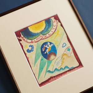 ワシリー・カンディンスキー「「青騎士」年鑑表紙のためのデザイン」アートポスター（フレーム付き）絵画・名画［額入り］5