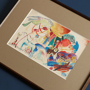 ワシリー・カンディンスキー「あらゆる聖人ための草案」アートポスター（フレーム付き）絵画・名画［額入り］2