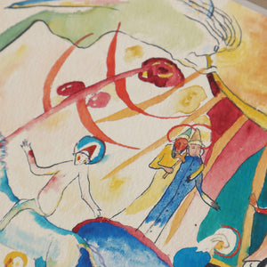 ワシリー・カンディンスキー「あらゆる聖人ための草案」アートポスター（フレーム付き）絵画・名画［額入り］3