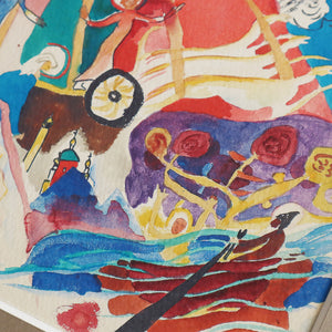 ワシリー・カンディンスキー「あらゆる聖人ための草案」アートポスター（フレーム付き）絵画・名画［額入り］4