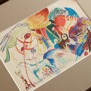 ワシリー・カンディンスキー「あらゆる聖人ための草案」アートポスター（フレーム付き）絵画・名画［額入り］5