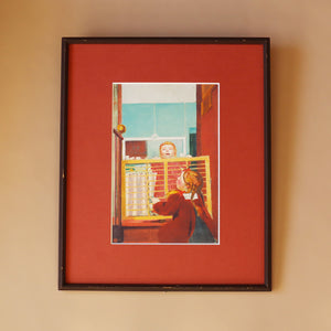 モーリス・ドニ 「柵（囚われのドミ）」アートポスター（ヴィンテージフレーム付き）絵画・名画［額入り］1