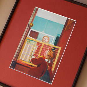 モーリス・ドニ 「柵（囚われのドミ）」アートポスター（ヴィンテージフレーム付き）絵画・名画［額入り］2