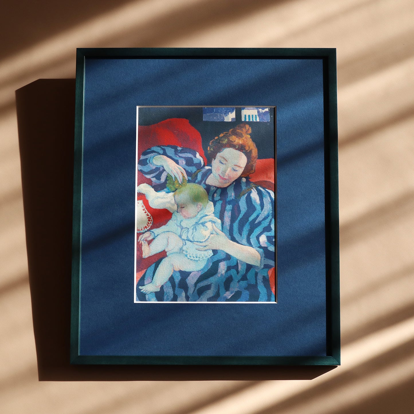 モーリス・ドニ 「子どもの身づくろい」アートポスター（フレーム付き） / Maurice Denis “La Toilette de l’enfant” Art Frame